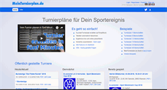 Desktop Screenshot of meinturnierplan.de