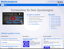 Tablet Screenshot of meinturnierplan.de